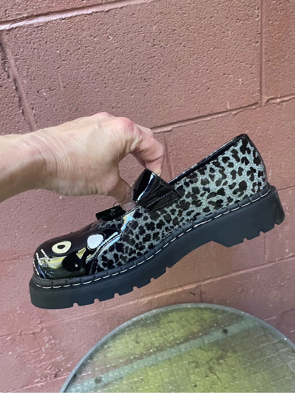 NWT T.U.K Kitty Leopard Print Platform Mary Jane Shoes Size 10 - Picture 10 of 15